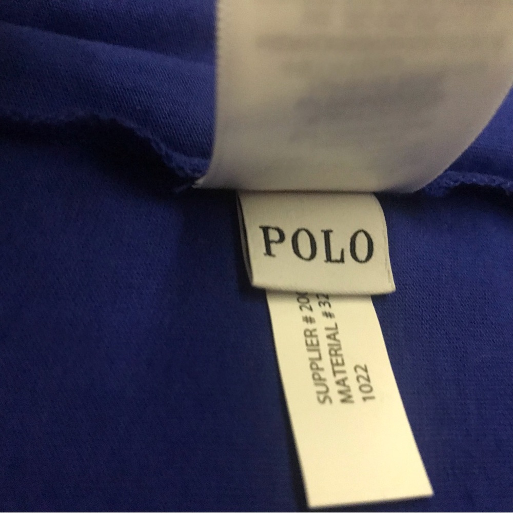 New Polo Ralph Lauren Top Sapphire Blue 100% Cotton size 4 made in Bangladesh - Picture 4 of 16